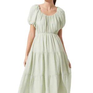 ASTR the Label Tiered Short Sleeve Dress [M]